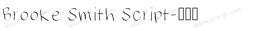 Brooke Smith Script字体转换